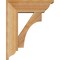Ekena Millwork Westlake Traditional Rough Sawn Bracket w/ Offset Brace, Western Red Cedar, 6"W x 16"D x 20"H BKT0604X16X20WTL01RWR - alternate 3